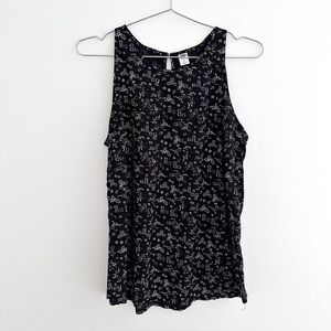 Old Navy High Neck Floral Swing Tank